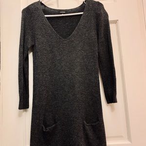 Express grey sweater dress